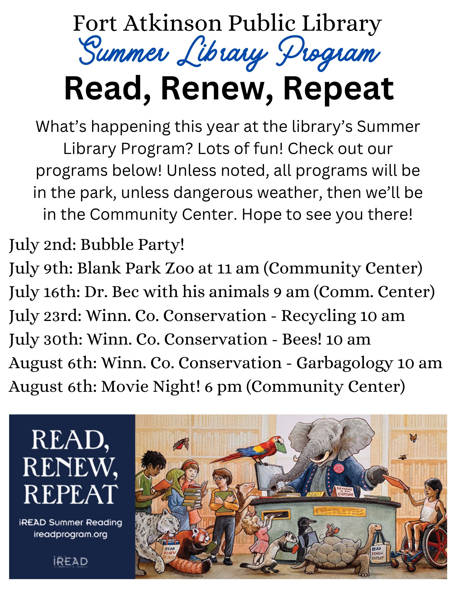 Summer Library Program :: Fort Atkinson Public Library